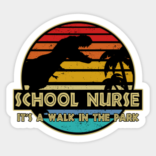 Jurassic School Nurse - All Colors Sticker